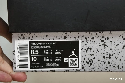 Hyperoad “Medium Jordan 4 Olive” Air Craft 0826
